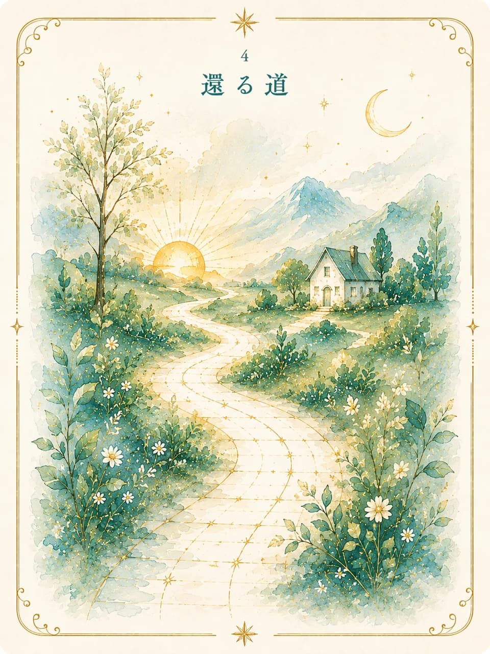 天地結カード「還る道」